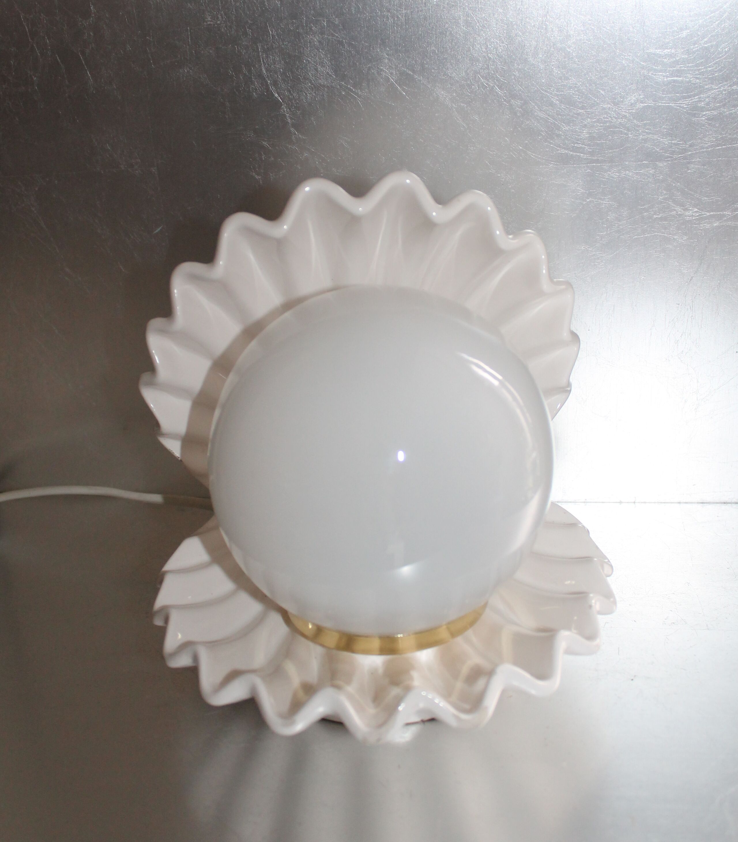 Vintage shell lamp 1980