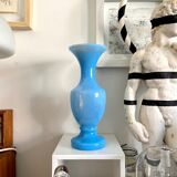Blue opaline vase