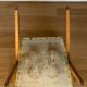 Armchair 1960 french work seat yellow compass feet