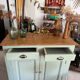 Vintage green almond Parisian buffet