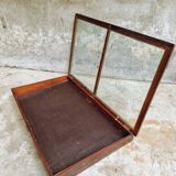 Vitrine de table d'exposition ancienne