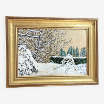 Acrylic Snow Landscape