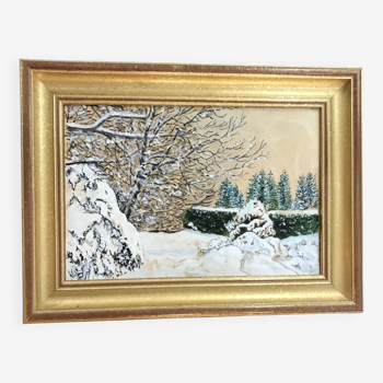 Acrylique Paysage de neige