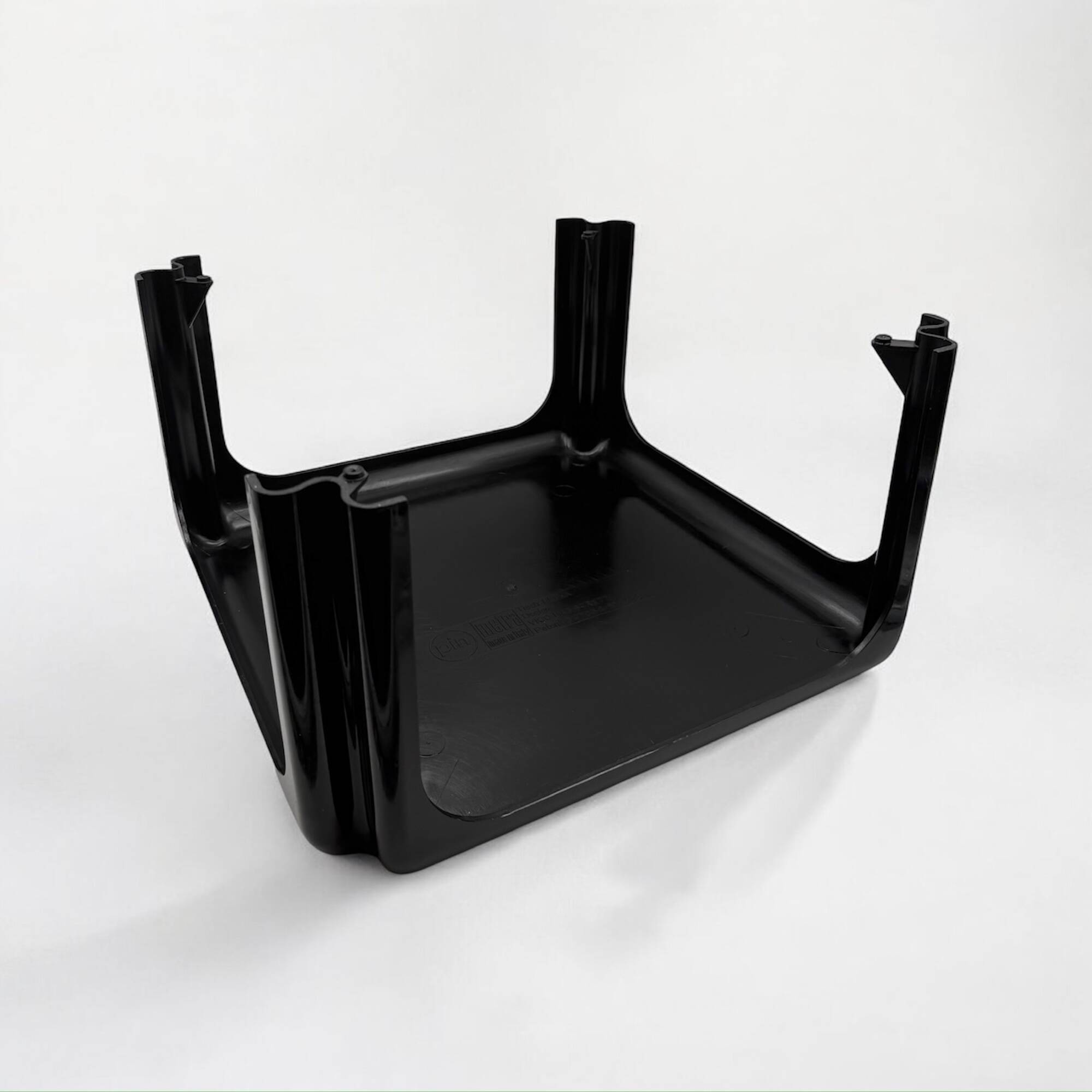 Coffee Table 'Elena', Vico Magistretti Design for Metra Italy, Glossy Black, 1970s