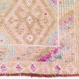 Vintage Super Soft Pink Runner Rug, 85x394Cm