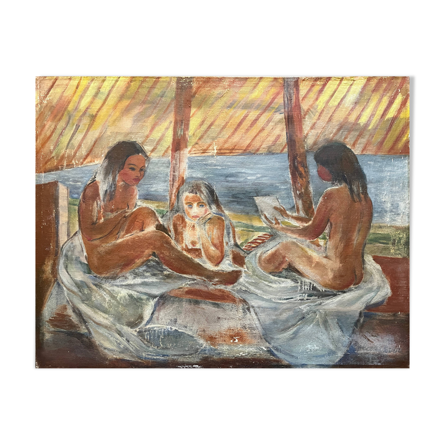 Tableau HST Orientaliste Hana HLADIKOVA-BERNKOPFOVA (1900-1978) R. Tchèque
