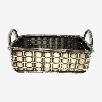 Silver metal basket