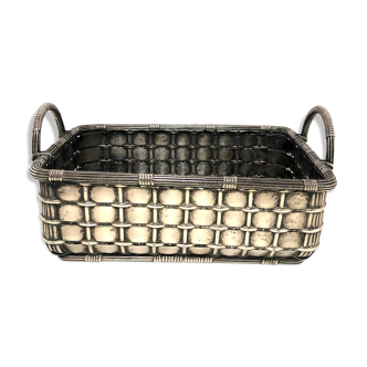 Silver metal basket