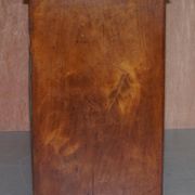 Victorian military commode in patinated walnut.