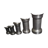 Set of 5 tin pots