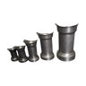 Series of 5 pewter pots
