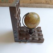 Serre-livres en bois massif globe terrestre mappe monde