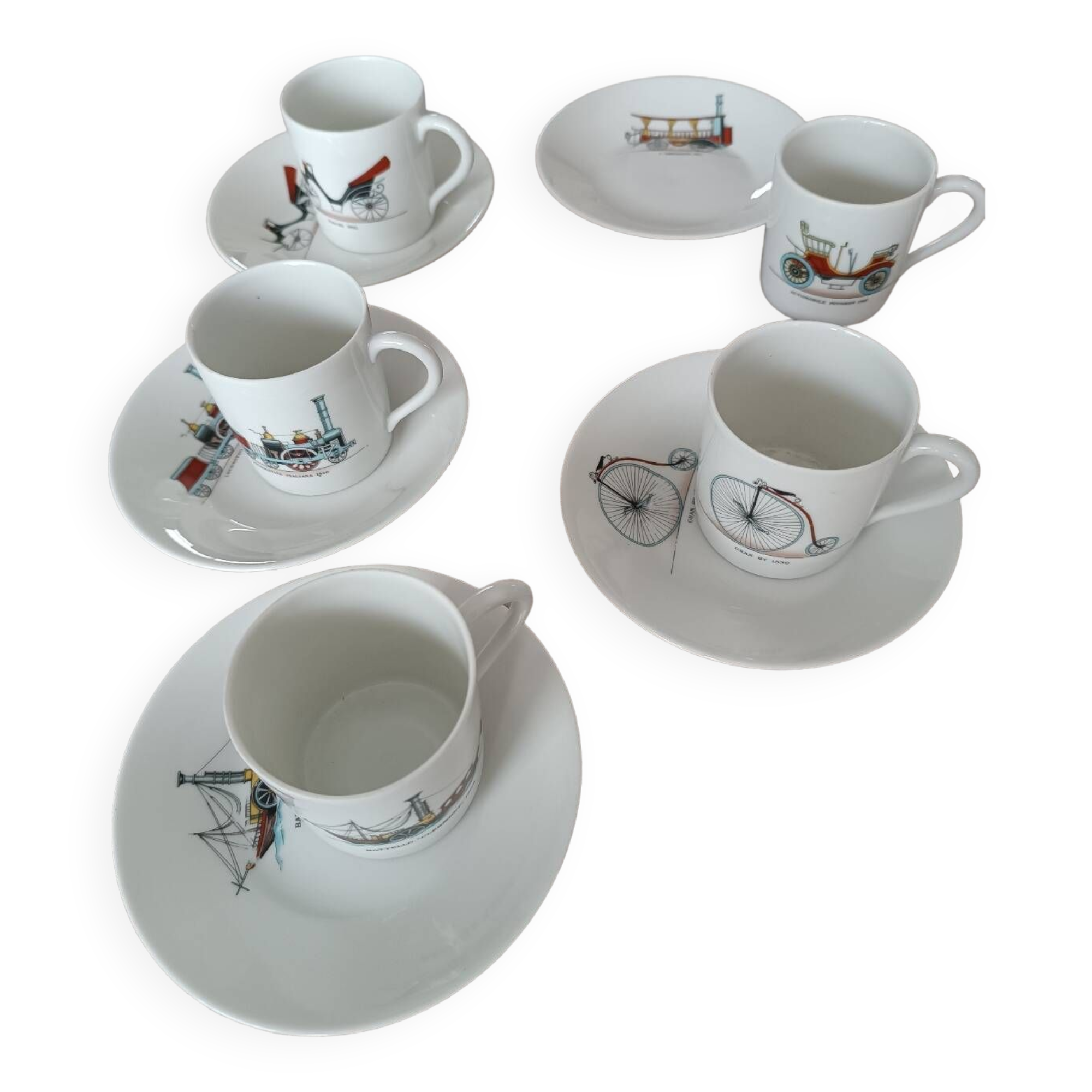 Cups and saucers
