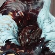 Artistic blown glass vase, speckled decoration, 1960s–70s