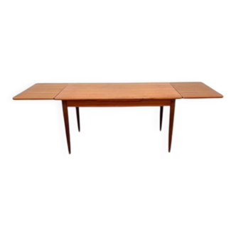 Vintage extendable dining table in teak – 1960s Scandinavian table rall
