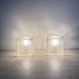 Set of 2 Iviken Ikea ice cube lamps, 1970s