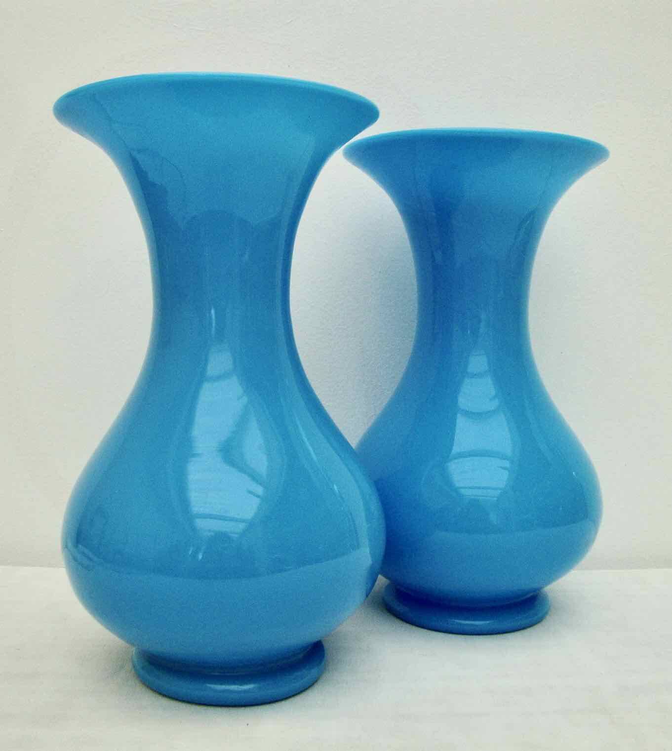 Blown opaline vase