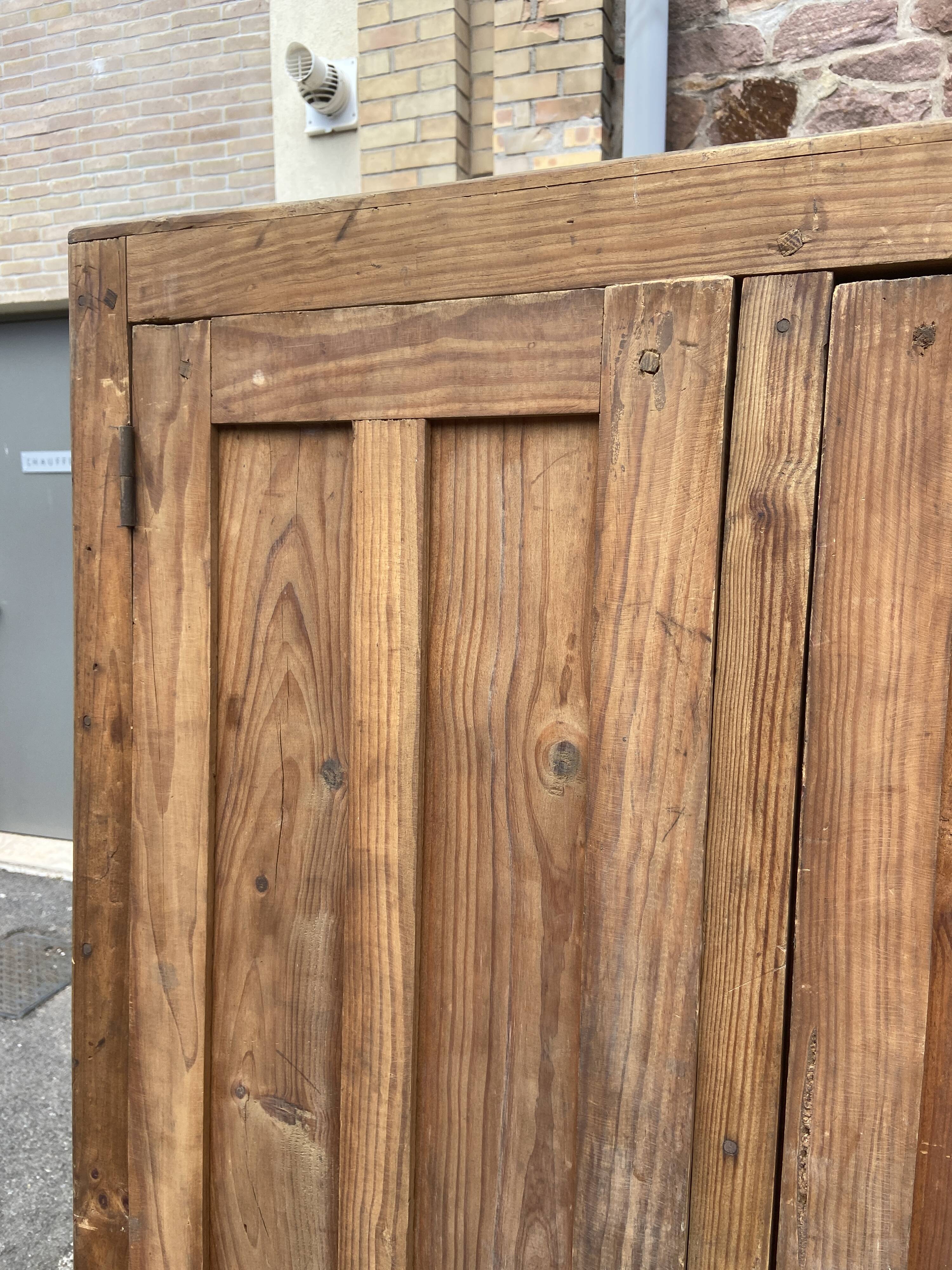 Vintage wooden workshop cloakroom 1930