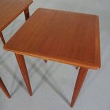 Danish Teak Nesting Tables, 1960s, Set of 3
