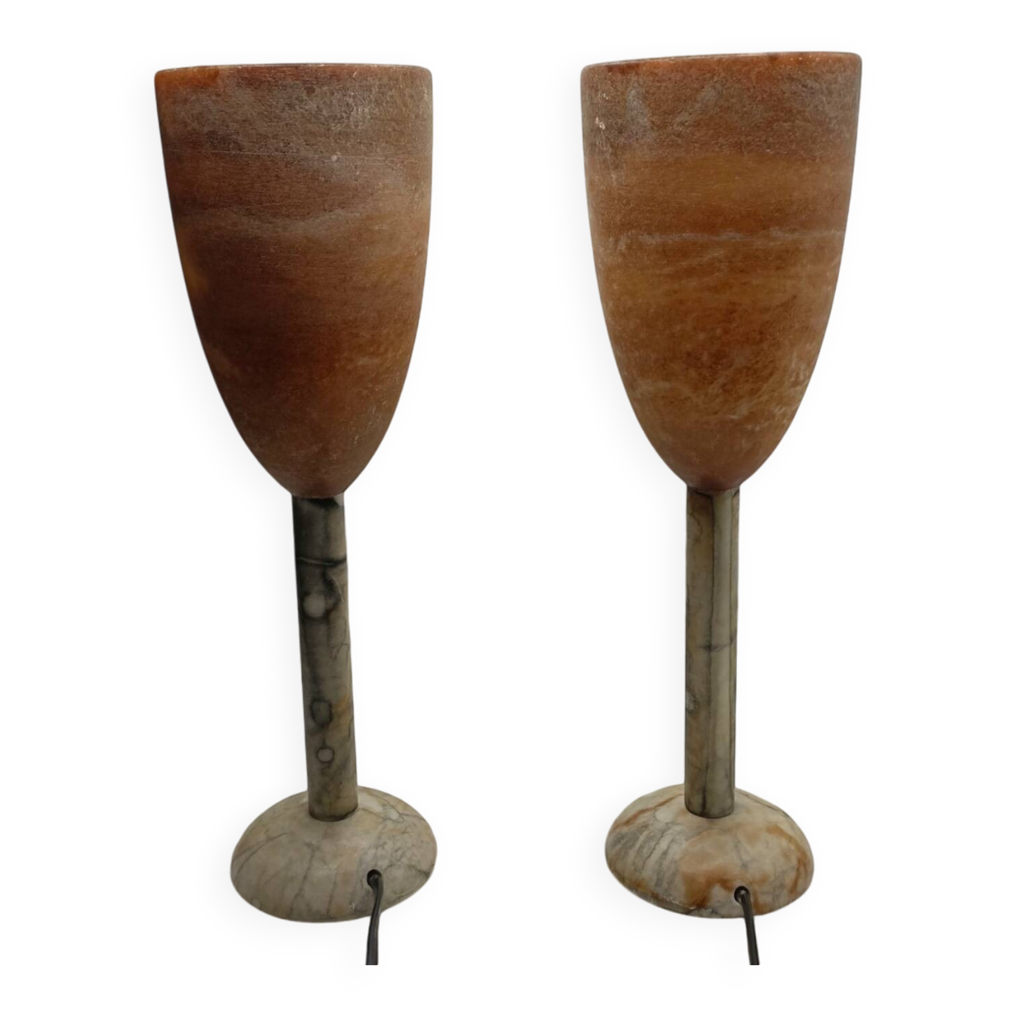 Lampe vintage en marbre - Espagne - A. Pegasam.