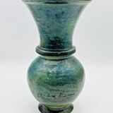 Grand vase Jean Marais céramique bleu vert - 661002