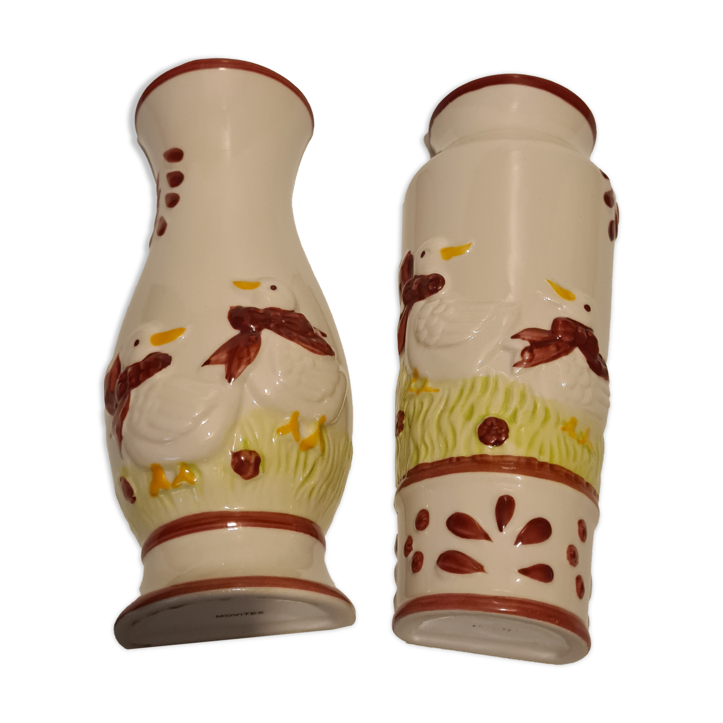 Pair of air saturators Ceramic Movitex décor Ducks