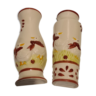 Pair of air saturators Ceramic Movitex décor Ducks