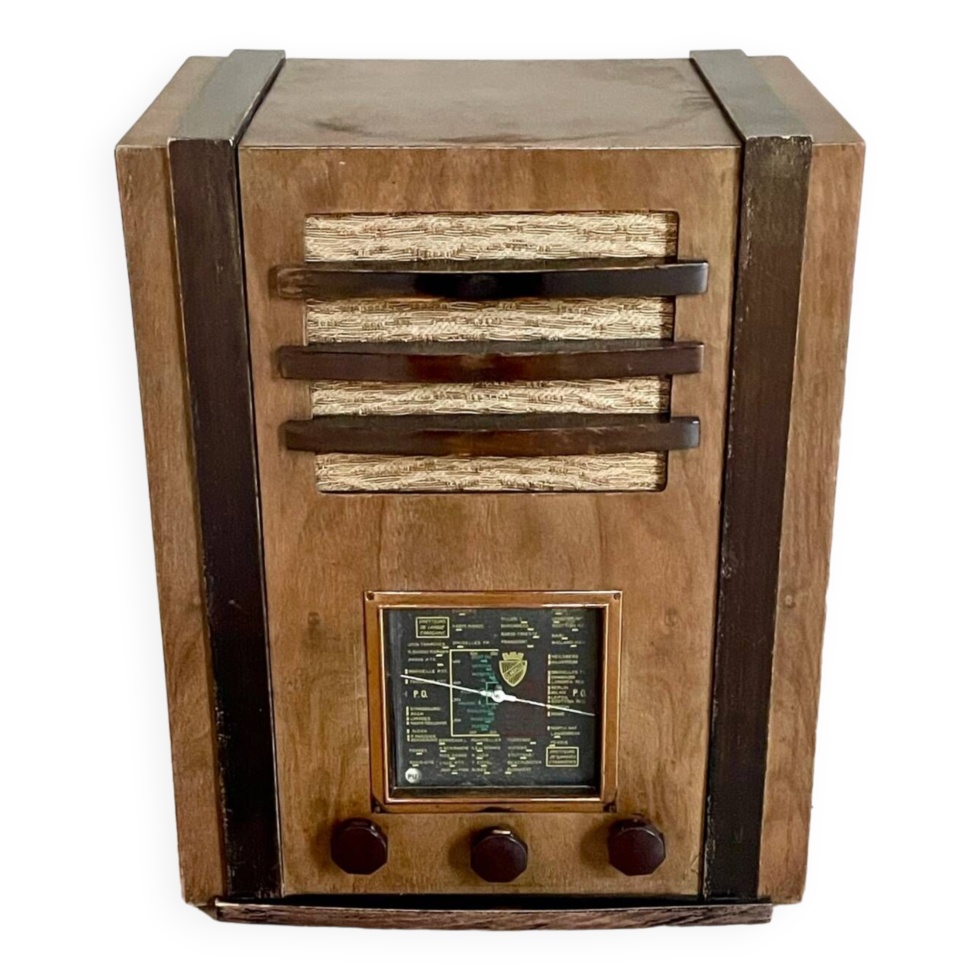 Radio Clariville C 5 (Super 5 lamps) old wooden. Year 1936