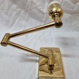 Gilded brass hinged sconces
