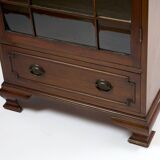 Original English mahogany display cabinet