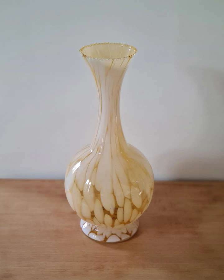 Large blown Clichy glass vase