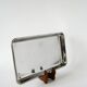 Vintage rectangular stainless steel tray, 1970, 31 x 17.5 cm