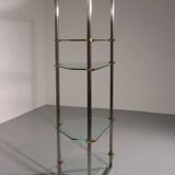 Peter Ghyczy 1970 corner cabinet – iconic stainless steel & aluminum model R16