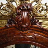 Mahoney carved large mirror 110x180cm