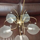 Golden leaf lustre Italy Hollywood Regency / Mid-Century
