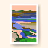 The Valley of Colors, art print (A4)