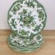 6 flat plates Wedgwood Oriental Pheasants green