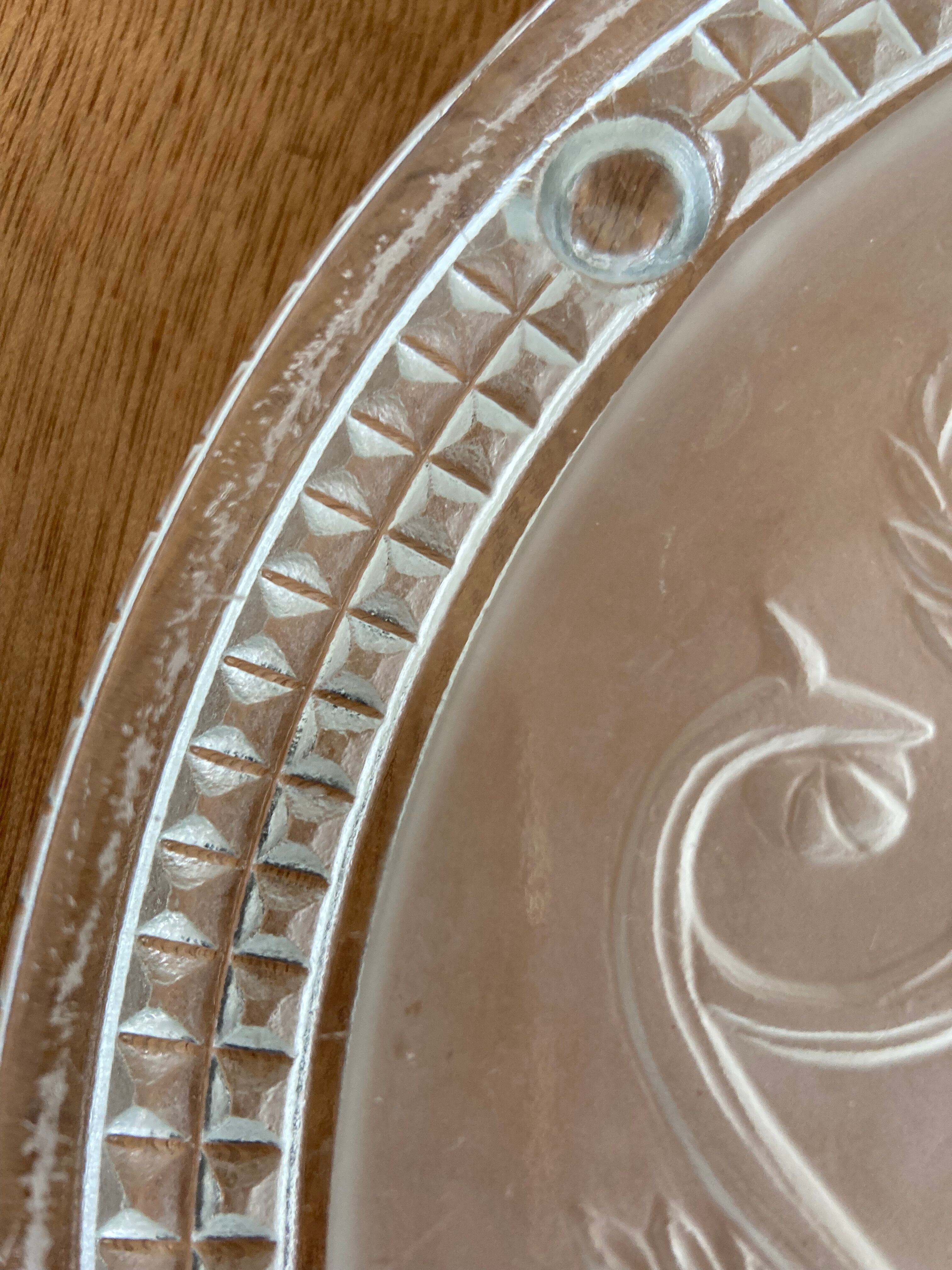 30s sandblasted glass coaster