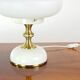 Space Age table lamp in metal and glass by Napako, Czechoslovakia, 1970s