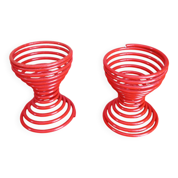 Lot de 2 coquetiers ressorts