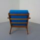 Danish GE290 Chair in Oak and Kvadrat Hallingdal by Hans J. Wegner for Getama, 1960s