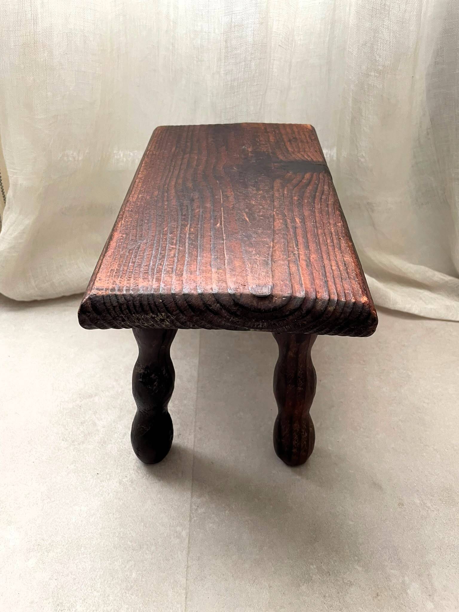 Tabouret bois vintage