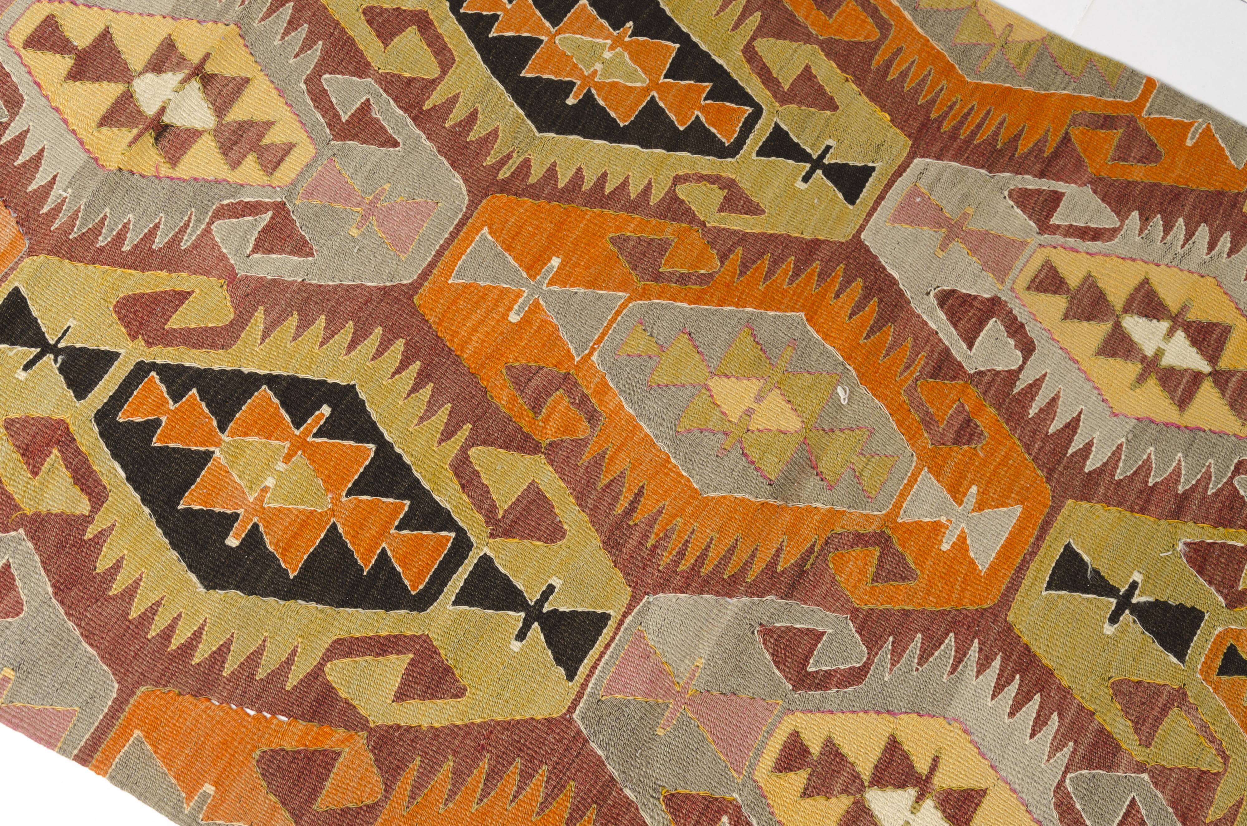 Vintage Anatolian Wool Kilim Rug sku132