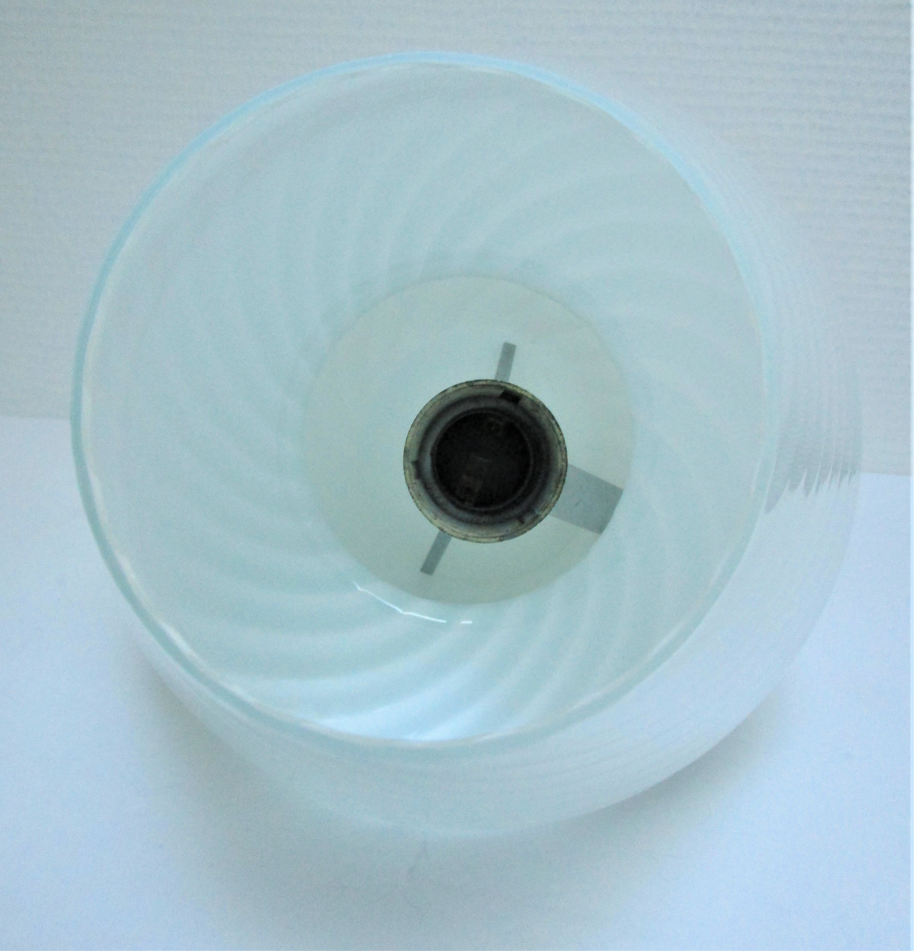 mushroom lamp vintage murano glass