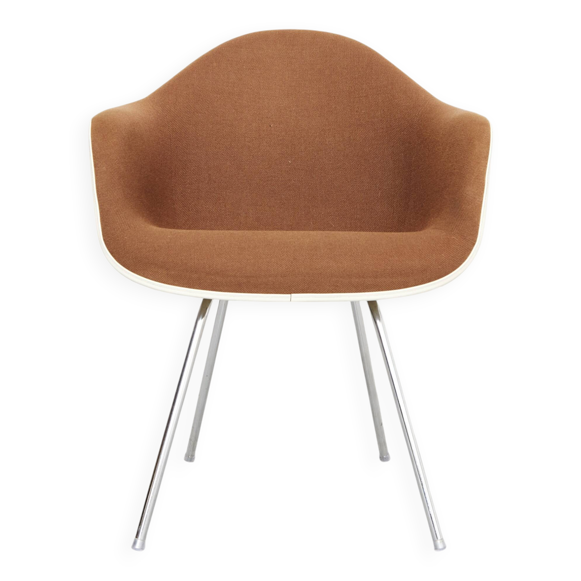 Off-White Dax Fiberglass Chair by Charles & Ray Eames for Vitra