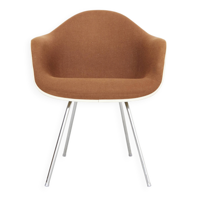 Chaise en fibre de verre Dax Off-White par Charles et Ray Eames pour Vitra