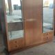 Art deco cabinet 3 doors 4 drawers in place of walnut