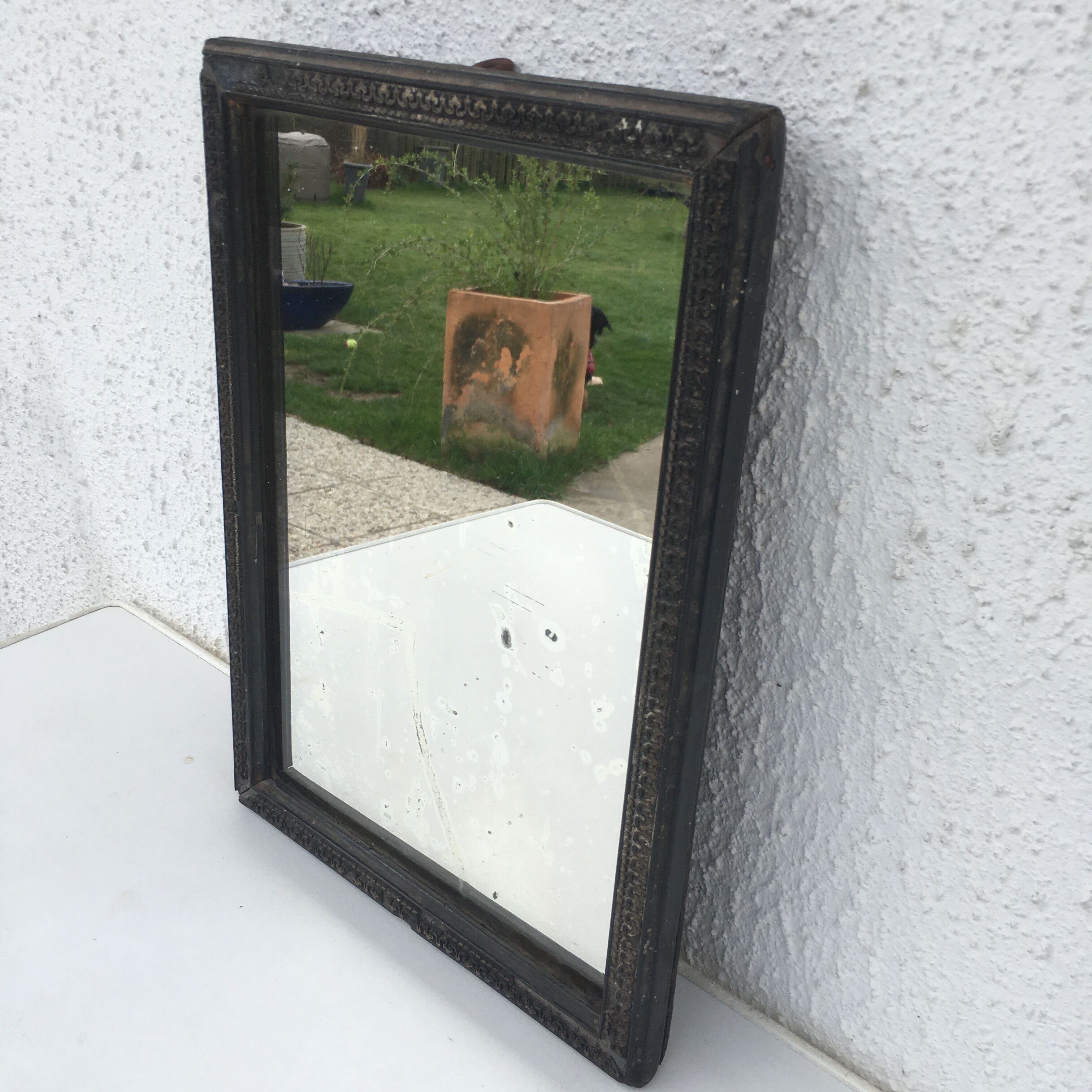Wooden mirror