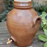 Vinaigrier in sandstone, pottery of the Mottes (La Puisaye), handmade - 7 liters