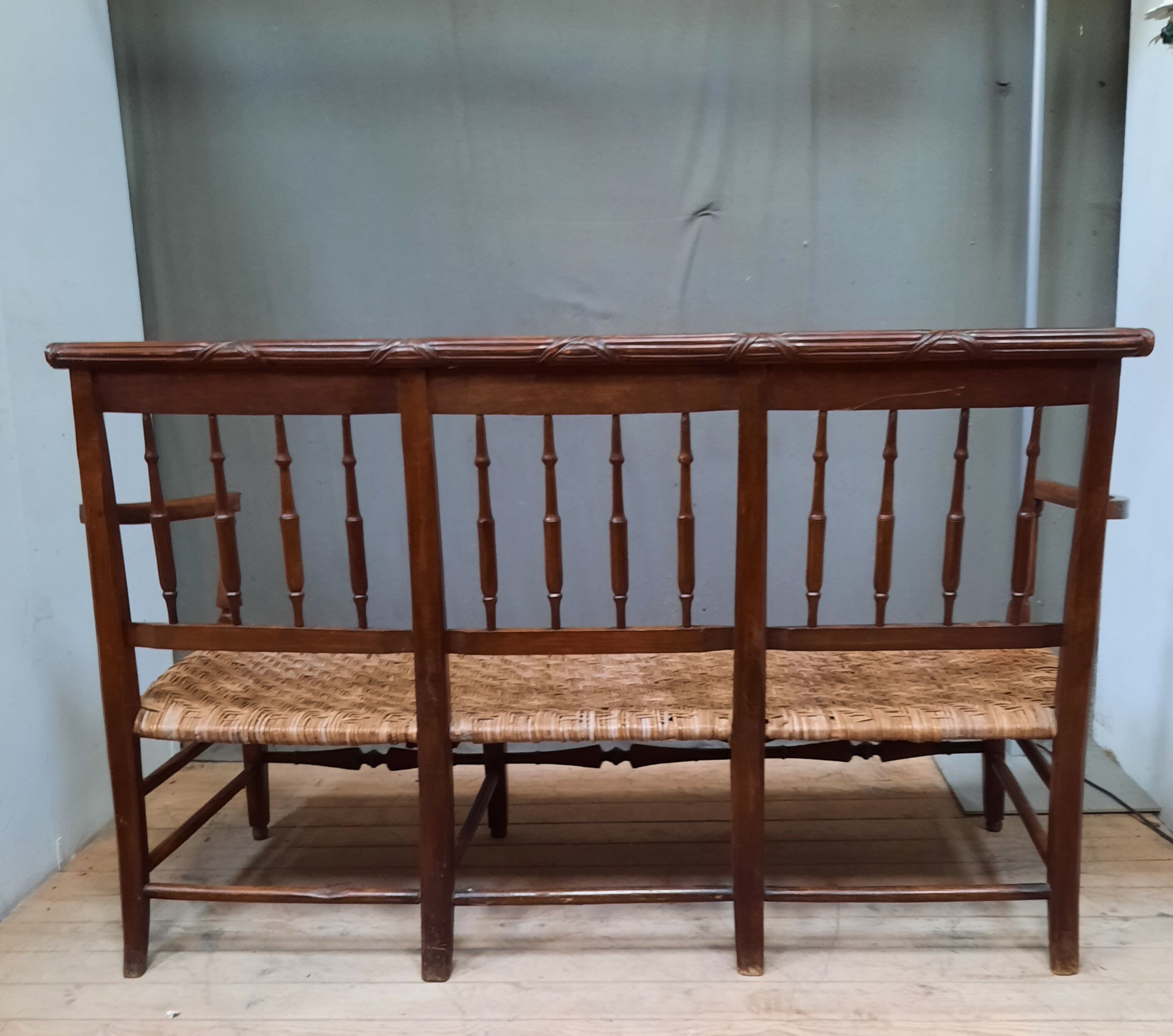 Rustic canned sofa
